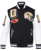 New Orleans Saints Mashup Rib Varsity Wool and Leather Jacket New Orleans Saints Mashup Rib Varsity Wool and Leather Jacket