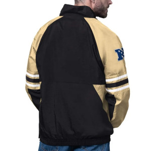New Orleans Saints Prospect Black Half-Zip Pullover Jacket