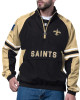 New Orleans Saints Prospect Black Half-Zip Pullover Jacket