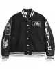 New World Order Black Varsity Jacket New World Order Black Varsity Jacket