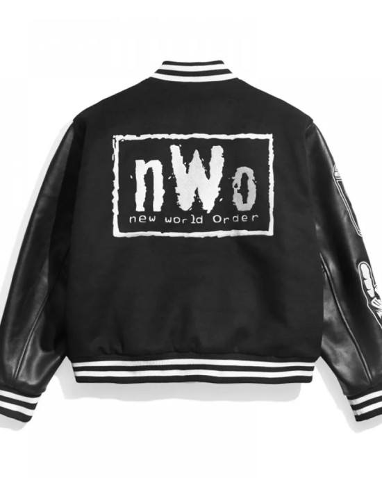 New World Order Black Varsity Jacket New World Order Black Varsity Jacket