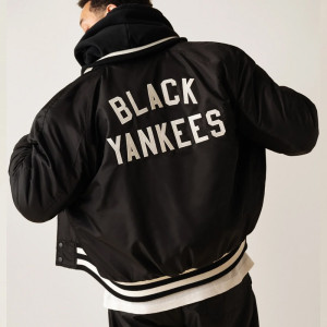 New York Black Yankees Varsity Satin Jacket