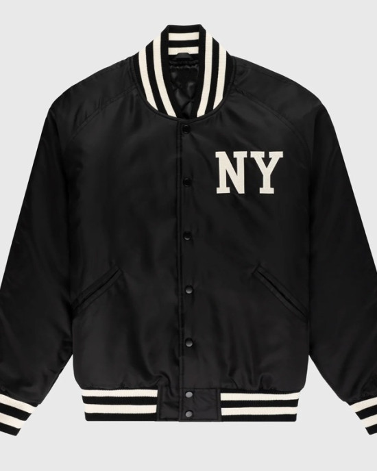 New York Black Yankees Varsity Satin Jacket