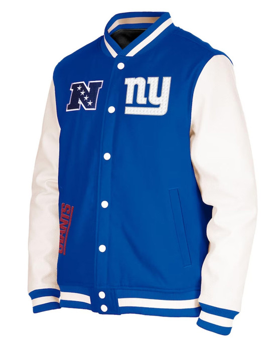 New York Giants Third Down Varsity Jacket New York Giants Third Down Varsity Jacket