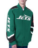 New York Jets Prime Time Racing Full-Zip Green Cotton Jacket