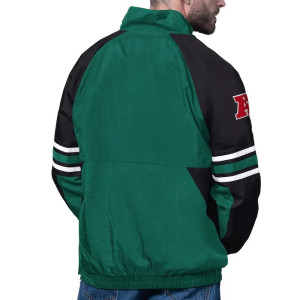New York Jets Prospect Green Half-Zip Pullover Jacket