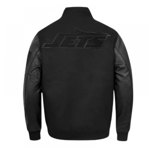 New York Jets Triple Varsity Wool/Leather Jacket