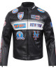 New York Mets Men's Moto Jacket