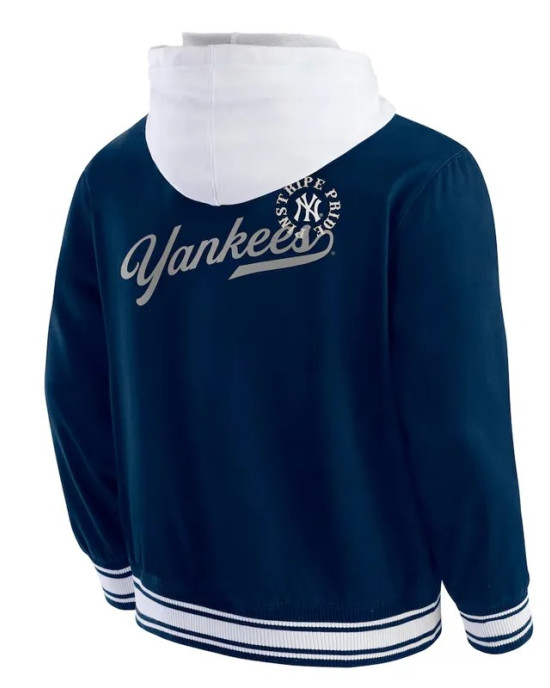 New York Yankees Navy Cotton Hooded Jacket