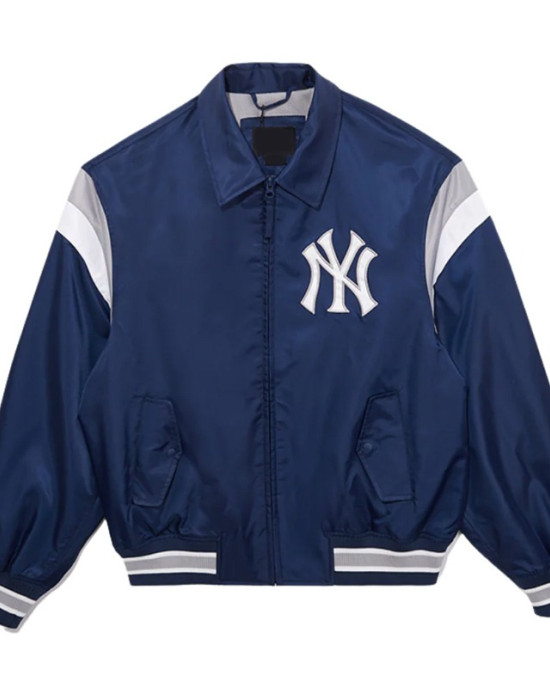 New York Yankees Retro Stadium Navy Satin Jacket