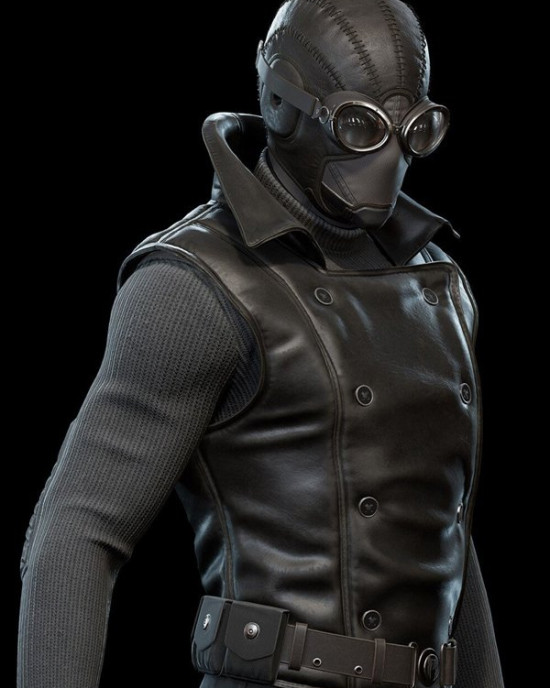 Nicolas Cage Spider-Man Noir Leather Vest Nicolas Cage Spider-Man Noir Leather Vest