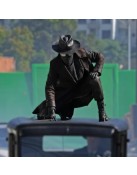 Nicolas Cage Spiderman Noir First Look Black Leather Coat