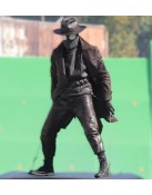Nicolas Cage Spiderman Noir First Look Black Leather Coat