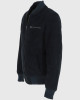 Noah Mens Navy Blue Bomber Suede Leather Jacket Noah Mens Navy Blue Bomber Suede Leather Jacket