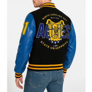 North Carolina A&T Aggie Black and Blue Varsity Jacket