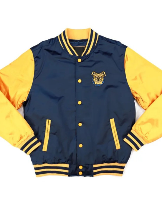 North Carolina A&T Navy and Gold Baseball Jacket North Carolina A&T Navy and Gold Baseball Jacket
