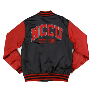 North Carolina Central Black and Red Baseball Jacket