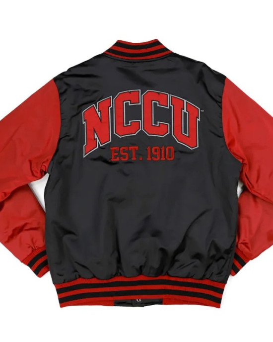 North Carolina Central Black and Red Baseball Jacket
