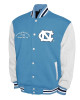 North Carolina Tar Heels Fleece Carolina Blue and White Varsity Jacket