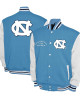 North Carolina Tar Heels Fleece Carolina Blue and White Varsity Jacket