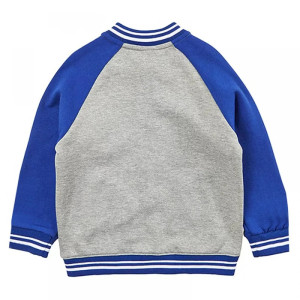 North Melbourne Gray and Royal Varsity Full-Zip Fleece Jacket