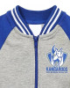 North Melbourne Gray and Royal Varsity Full-Zip Fleece Jacket North Melbourne Gray and Royal Varsity Full-Zip Fleece Jacket