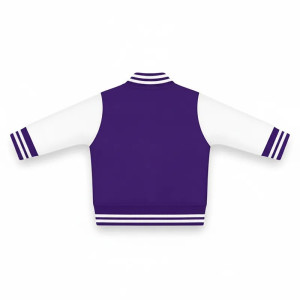 Northwestern University Wildcats Purple and White Letterman Jacket