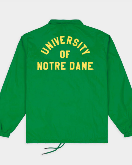 Notre Dame Fighting Irish Shamrock Retro Coaches Jacket Notre Dame Fighting Irish Shamrock Retro Coaches Jacket