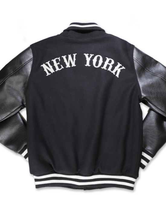NY Black Yankees Varsity Jacket NY Black Yankees Varsity Jacket
