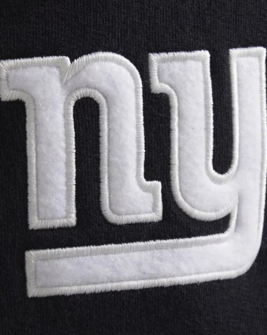 NY Giants Black Striped Fleece Jacket NY Giants Black Striped Fleece Jacket