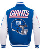 NY Giants Mashup Rib Varsity Wool/Leather Jacket NY Giants Mashup Rib Varsity Wool/Leather Jacket