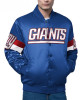 NY Giants Triple Option Varsity Satin Jacket