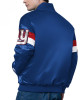 NY Giants Triple Option Varsity Satin Jacket