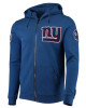 NY Giants Zip Up Blue Hoodie NY Giants Zip Up Blue Hoodie