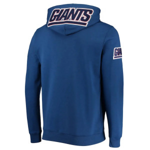 NY Giants Zip Up Blue Hoodie