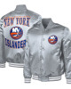 NY Islanders Adaptive Bold Logo Varsity Satin Jacket