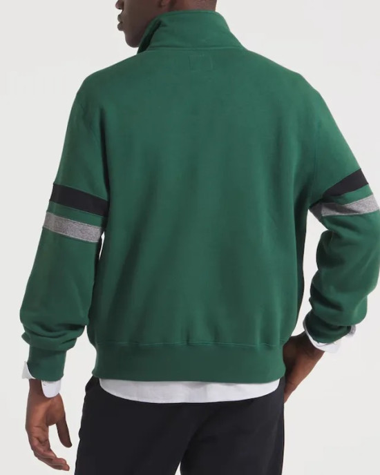 NY Jets Green Striped Fleece Jacket NY Jets Green Striped Fleece Jacket