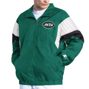 NY Jets Yard Line Green Full-Zip Jacket