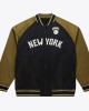 NY Knicks Black/Olive Satin Double Clutch Jacket