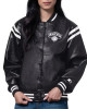 NY Knicks High Heat Vegan Black Varsity Leather Jacket