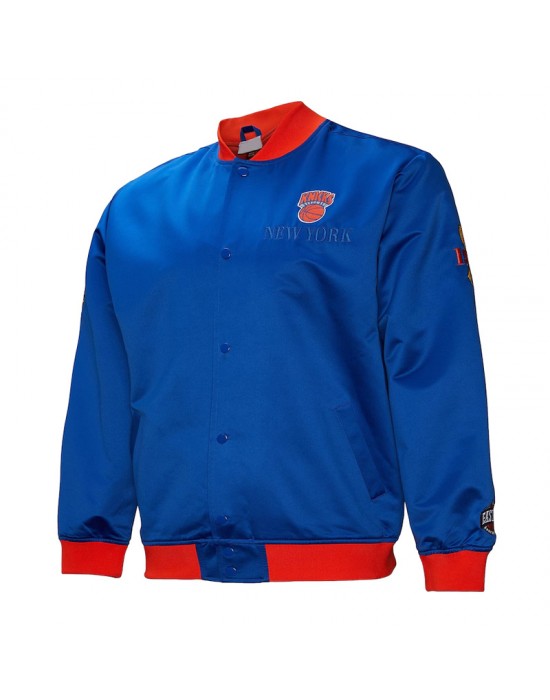 NY Knicks OG 3.0 Lightweight Blue Satin Jacket