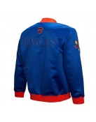 NY Knicks OG 3.0 Lightweight Blue Satin Jacket