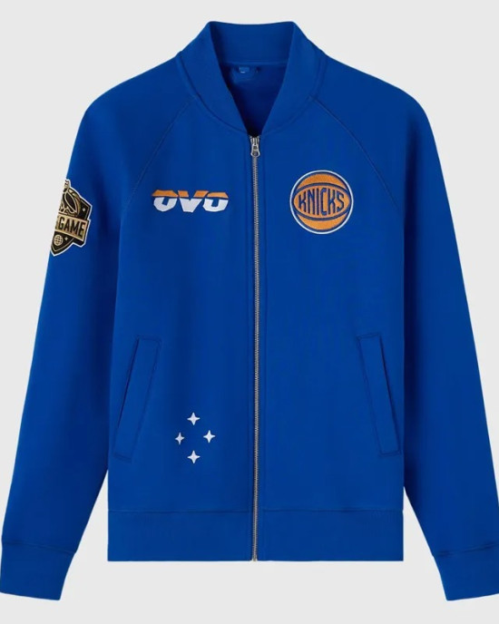 NY Knicks Royal Fleece Jacket – Owl Edition