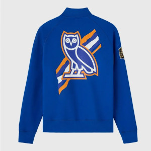 NY Knicks Royal Fleece Jacket – Owl Edition
