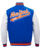 NY Knicks Script Tail Classic Rib Varsity Jacket NY Knicks Script Tail Classic Rib Varsity Jacket
