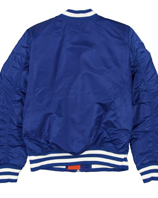 NY Mets Full-Zip Royal Bomber Jacket