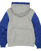 NY Mets Heather Gray/Royal Full-Zip Hoodie Jacket