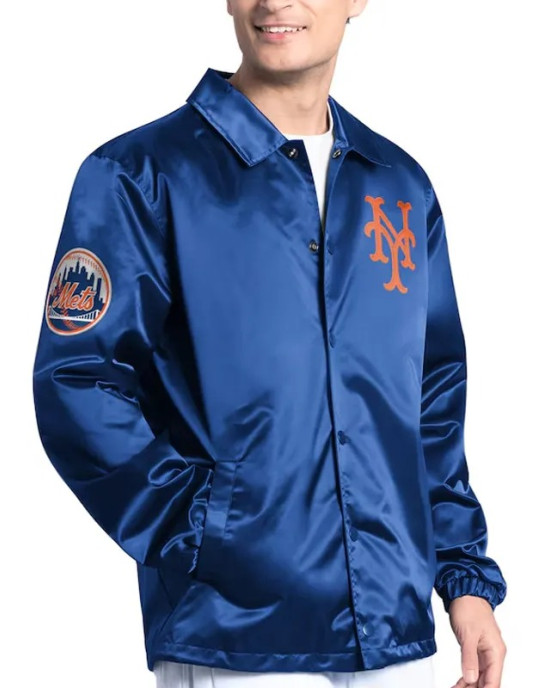 NY Mets Point Man Coaches Royal Jacket