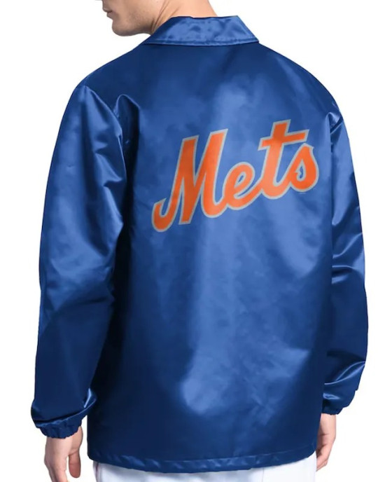 NY Mets Point Man Coaches Royal Jacket