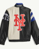 NY Mets Retro Full Zip Leather Jacket